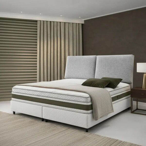 Respaldo para sommier Queen 1.80 Mts - Tela gris claro Respaldo para sommier Queen 1.80 Mts - Tela gris claro