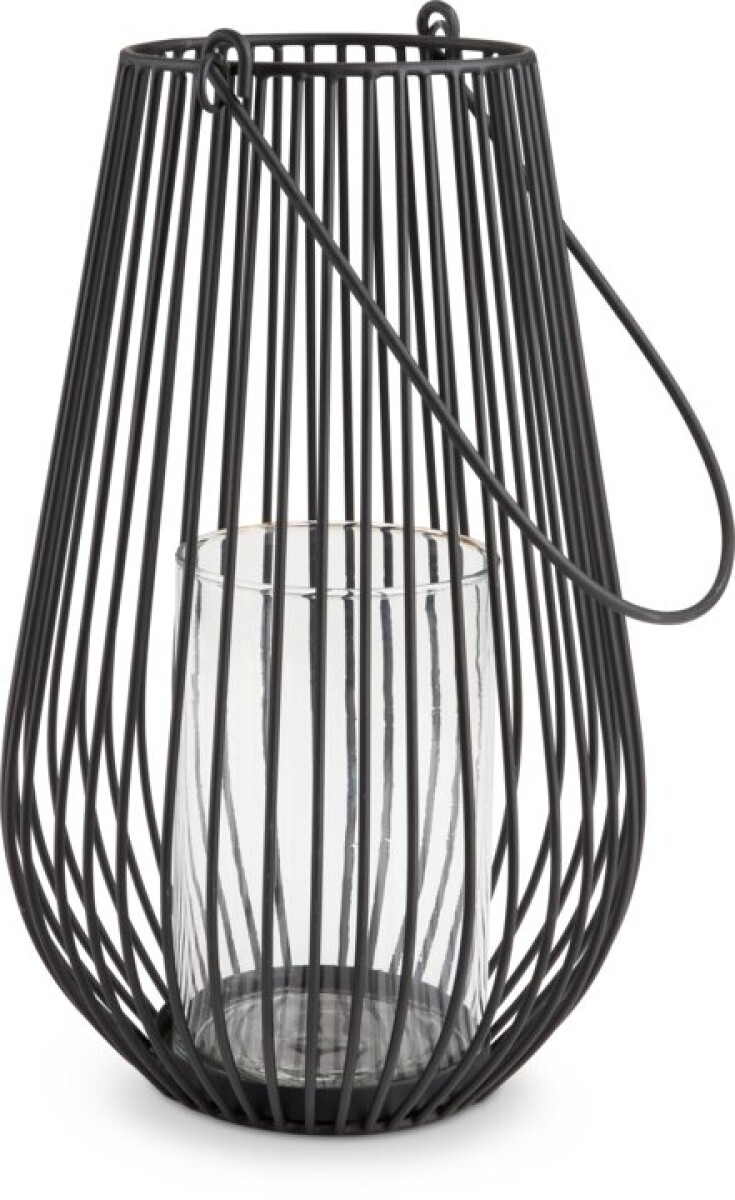 Farol MELIAS Ø21xH34cm negro 