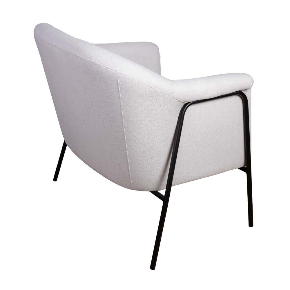 BUTACA TELA-Y-METAL NATURAL-BEIGE LYON NATURAL