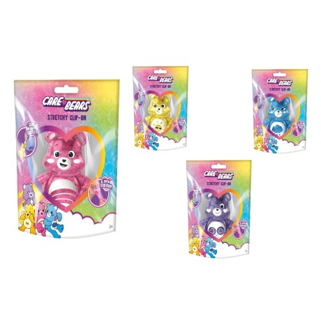 Figura Squishy Osito Cariñositos con Clip Colgante AMARILLO