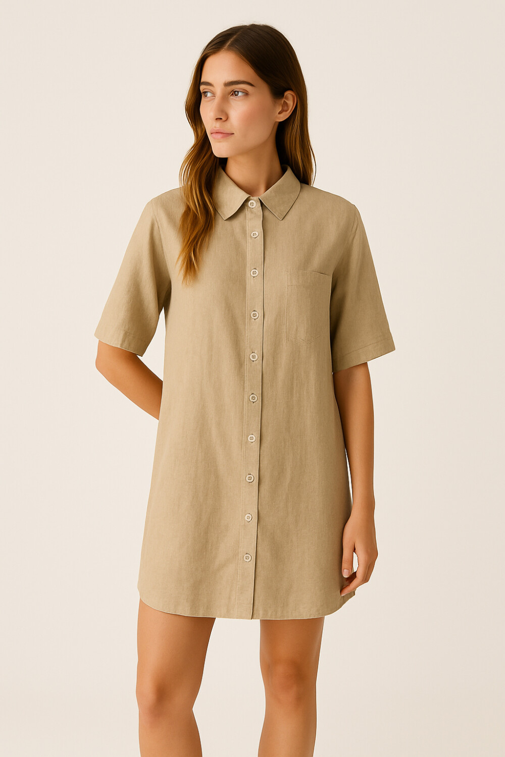 Vestido American Beige