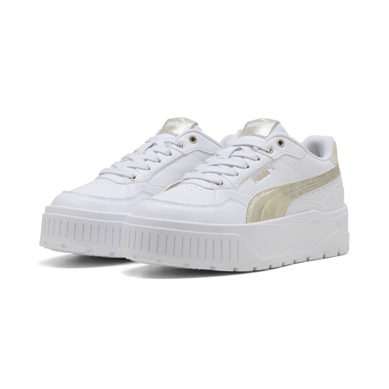 Championes Puma Karmen II Idol Metal Whisper Mujer 404518 01 Blanco-dorado