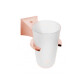 PORTA VASO PARA CEPILLO METAL URBANO BRONCE ROSE GOLD BRILLO BRONCE-ROSE GOLD