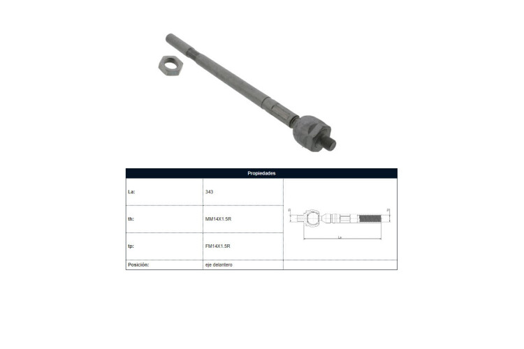 Mate Citroen C4, Peug 307 00-25 Der/Izq Mate Citroen C4, Peug 307 00-25 Der/Izq