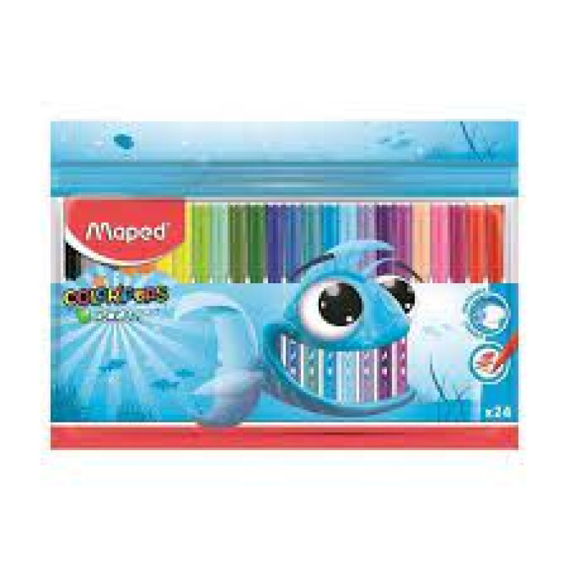 Marcadores Maped Color Peps Ocean x 24 Unidades Marcadores Maped Color Peps Ocean x 24 Unidades