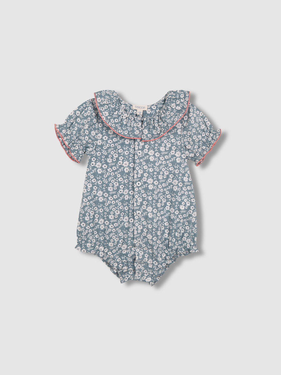 Pijama Flores Verde