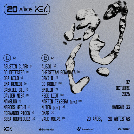Key 20 años 20 artistas Acceso hasta las 23:00 hs