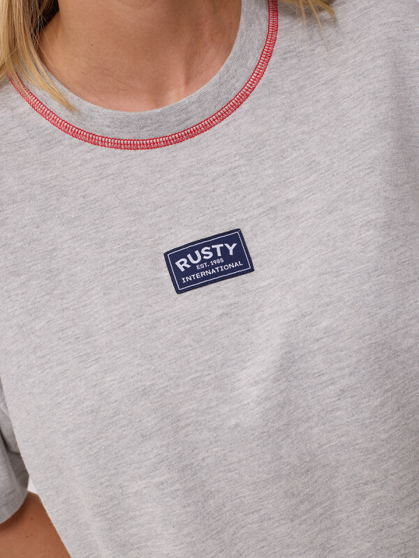 T-SHIRT RUTSU RUSTY Gris Melange
