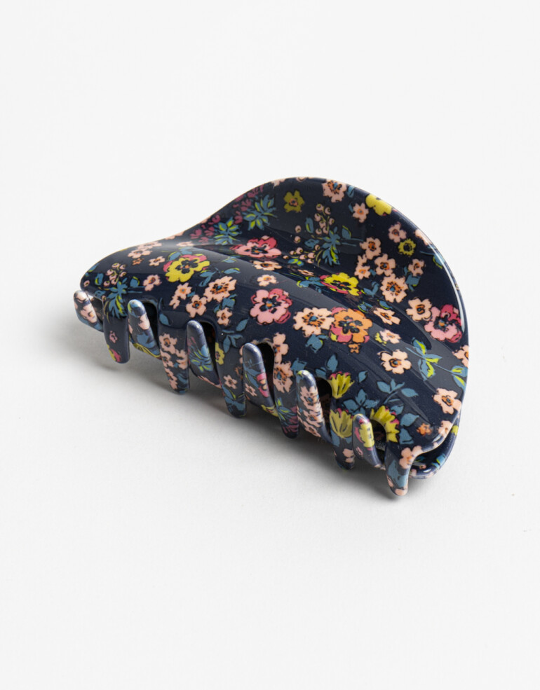 Broche Flores Broche Grande Estampado De Acrilico. - Estampado Flores