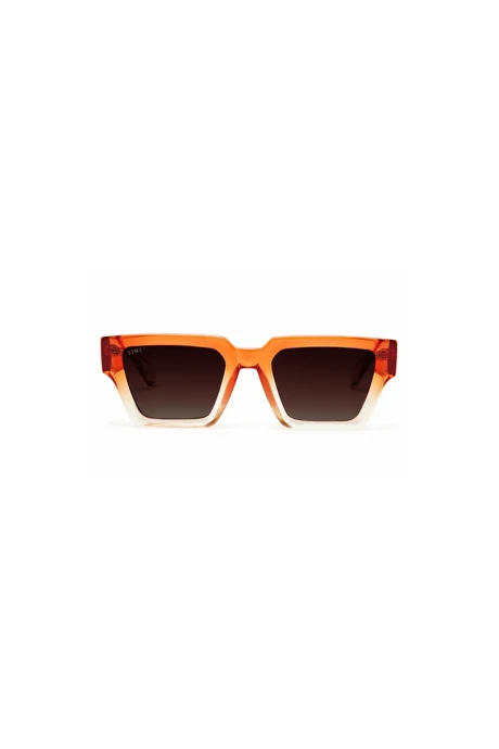 Lentes Tiwi Tokio Gardient Crystal/orange With Brown Lenses