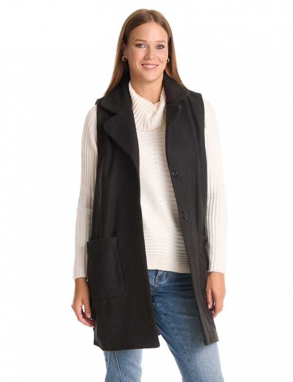 Chaleco Bolsillos NEGRO