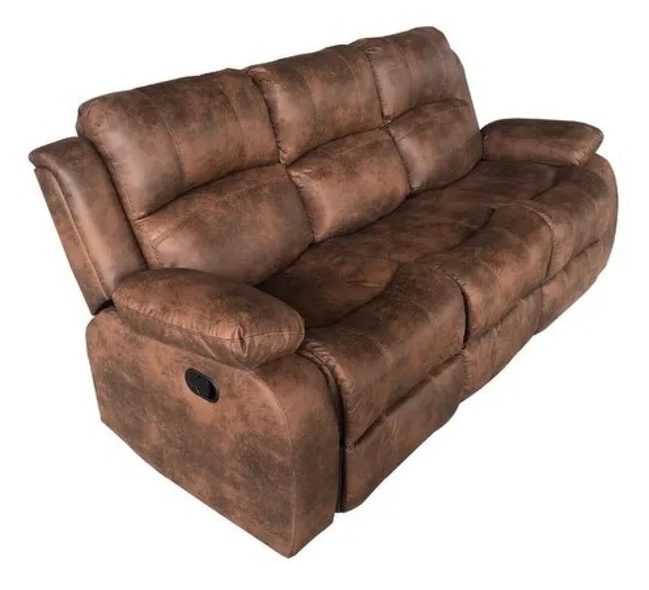 Recliner sofa 3 CUERPO color MARRON GASTADO 