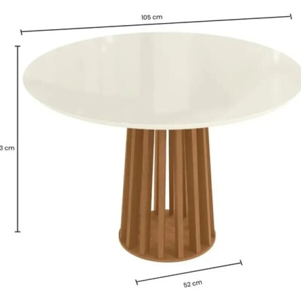 Mesa ComboHome Jade Rectangular Laqueada 120x80 cm Comedor Blanco 1