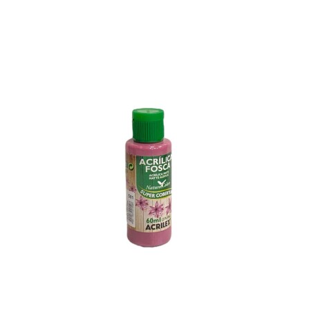 Pintura Acrílica Acrilex Mate 60 ml (Tonos Rosados y Violetas) 581 Rosa Ciclamen