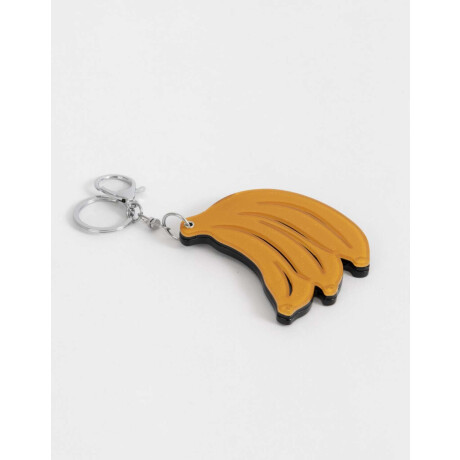 Llavero Y Charm De Banana Amarillo Medio