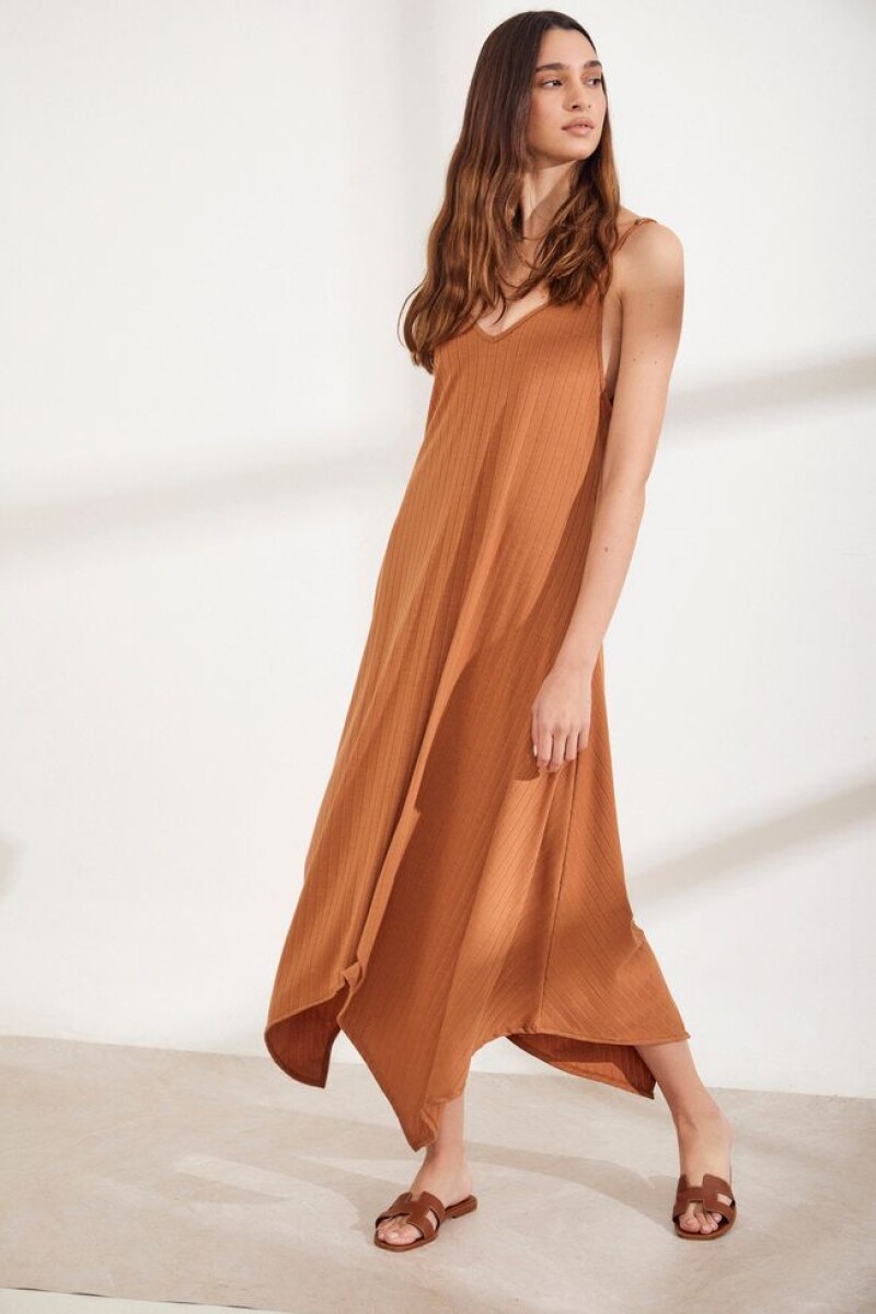 VESTIDO LYCHI - CAMEL 