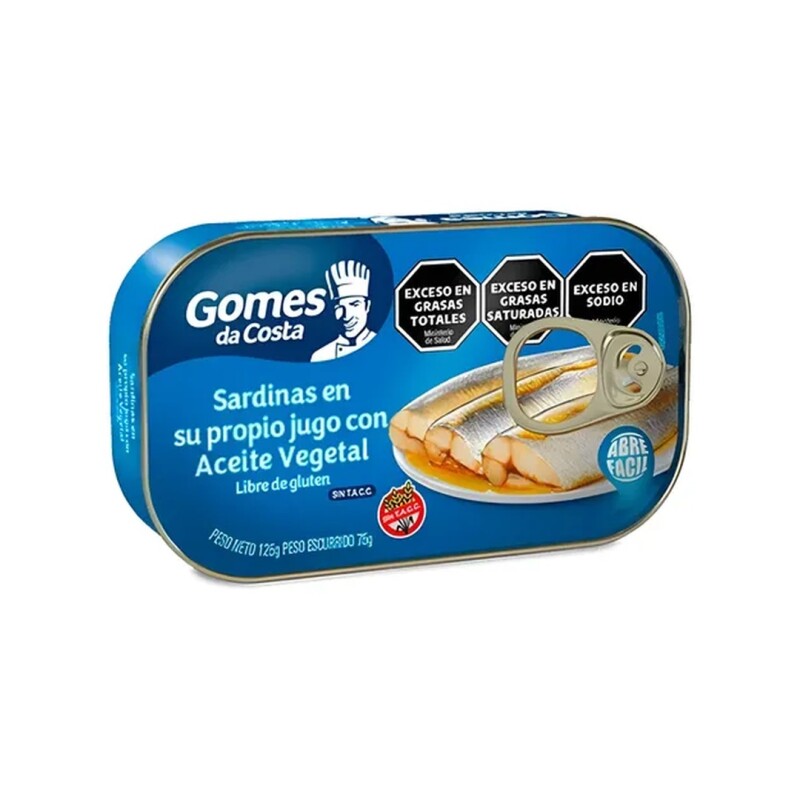 SARDINAS GOMES 125G ACEITE Sardinas Gomes 125g Aceite