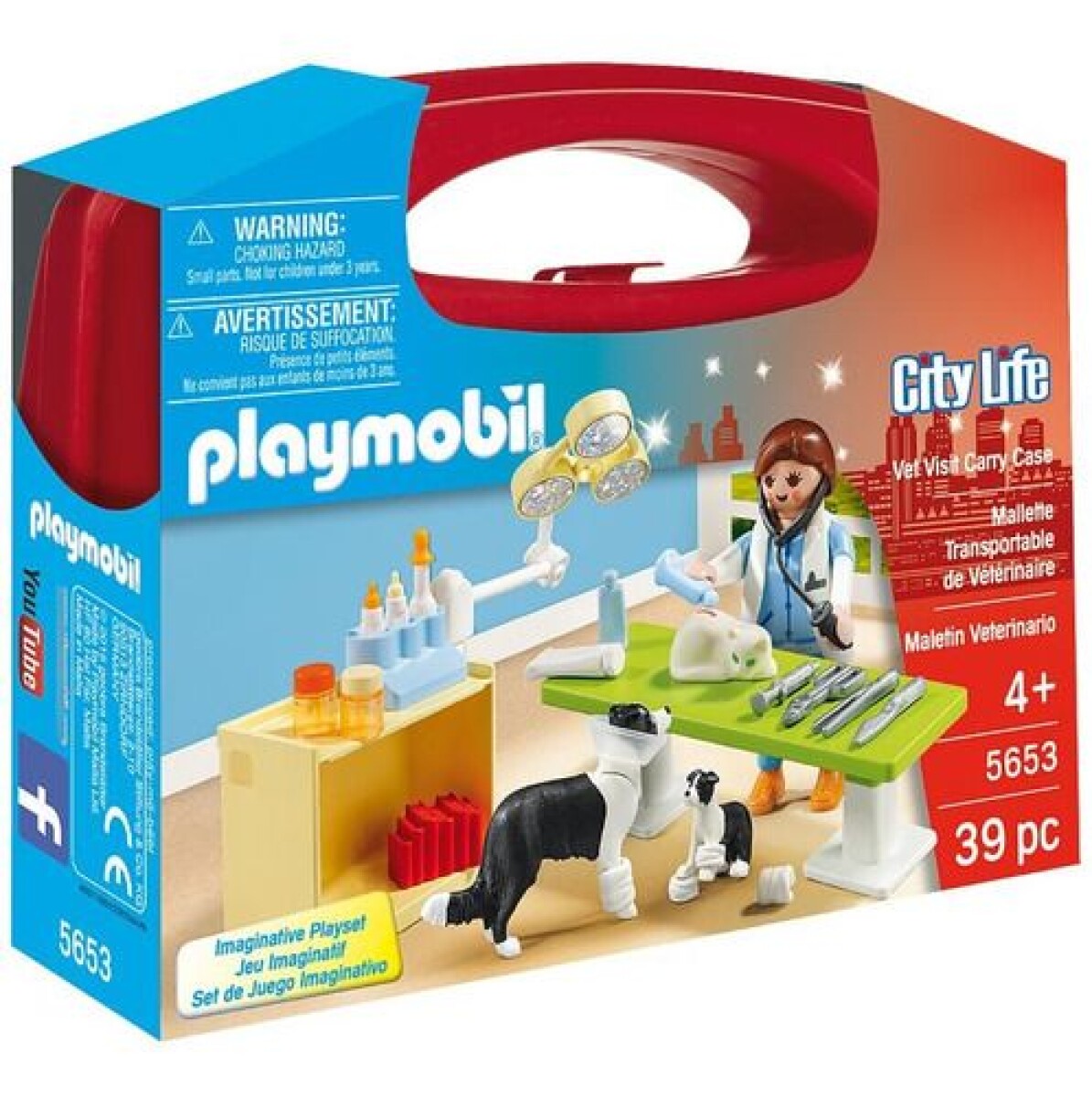 Maletín Veterinario Playmobil City Life 39 Piezas 