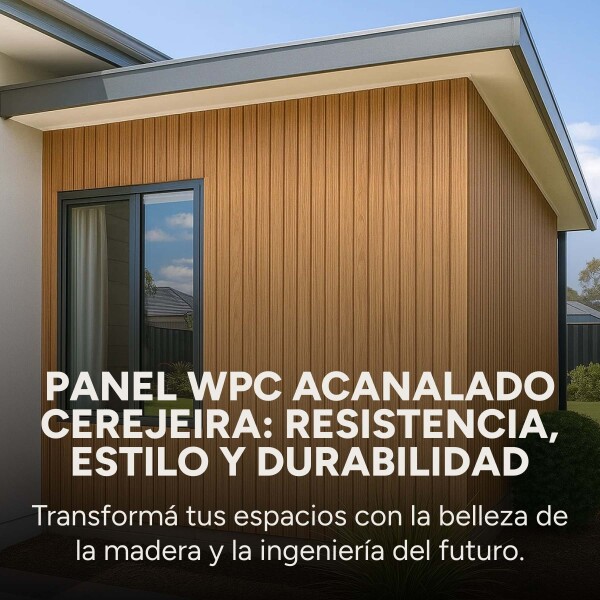 Pack x100 Wpc Simil Madera Wall Panel Lambrin 2.90m x 16.7cm Color Marron Madera