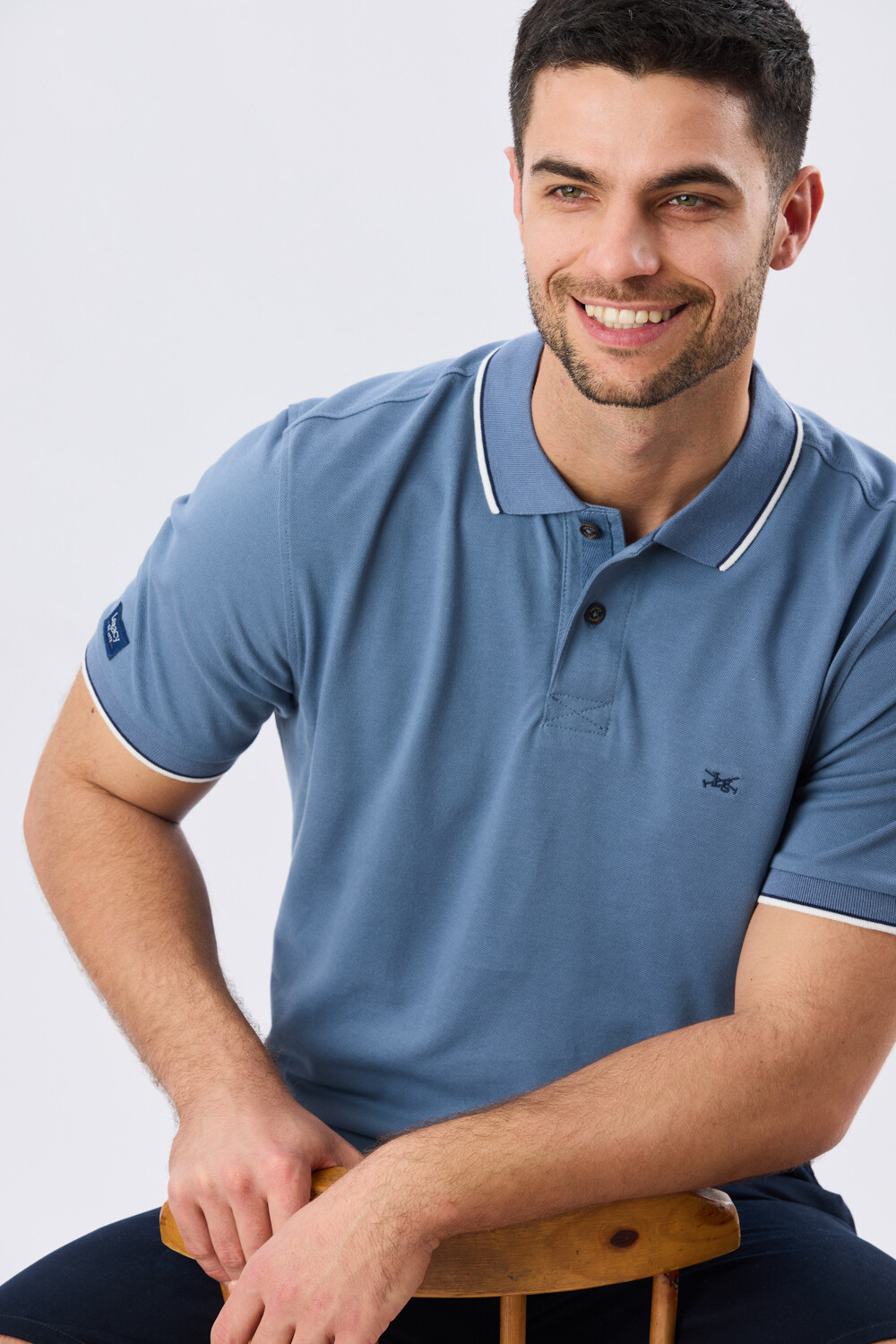 REMERA POLO LISA PIQUÉ Piedra