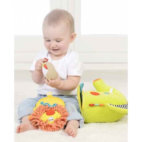 Set de 4 peluches de estimulación Dolce safari aventura Set de 4 peluches de estimulación Dolce safari aventura