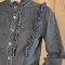 Camisa Uma Denim Negro