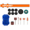 SET X 32 PCS ACCESORIO MINI TORNO 1/8 WADFOW WRR5032 SET X 32 PCS ACCESORIO MINI TORNO 1/8 WADFOW WRR5032