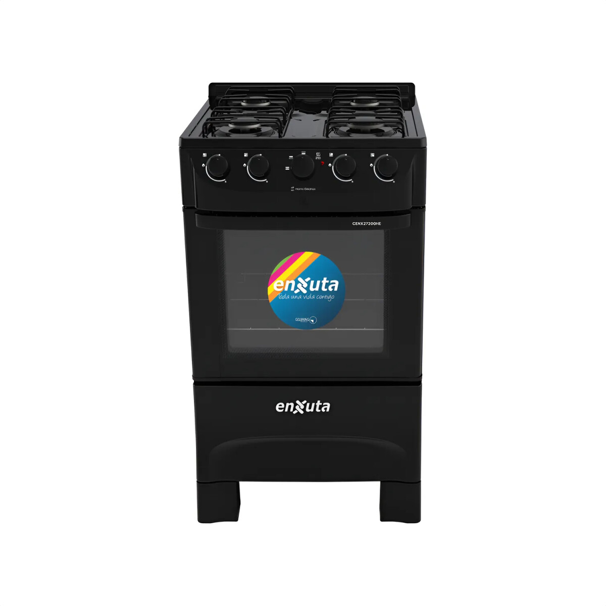 Cocina Combinada Enxuta Horno Electrico Doble Vidrio - NEGRO 
