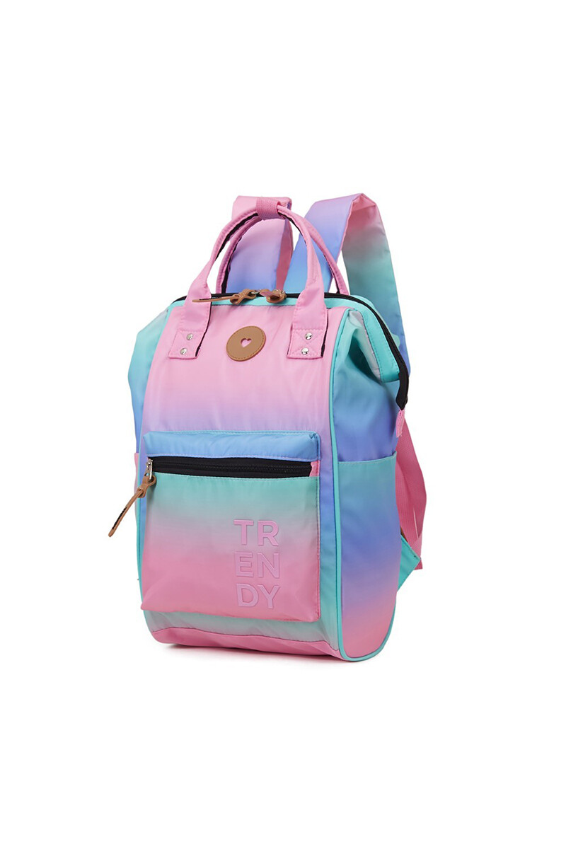 Mochila trendy degrade Rosa