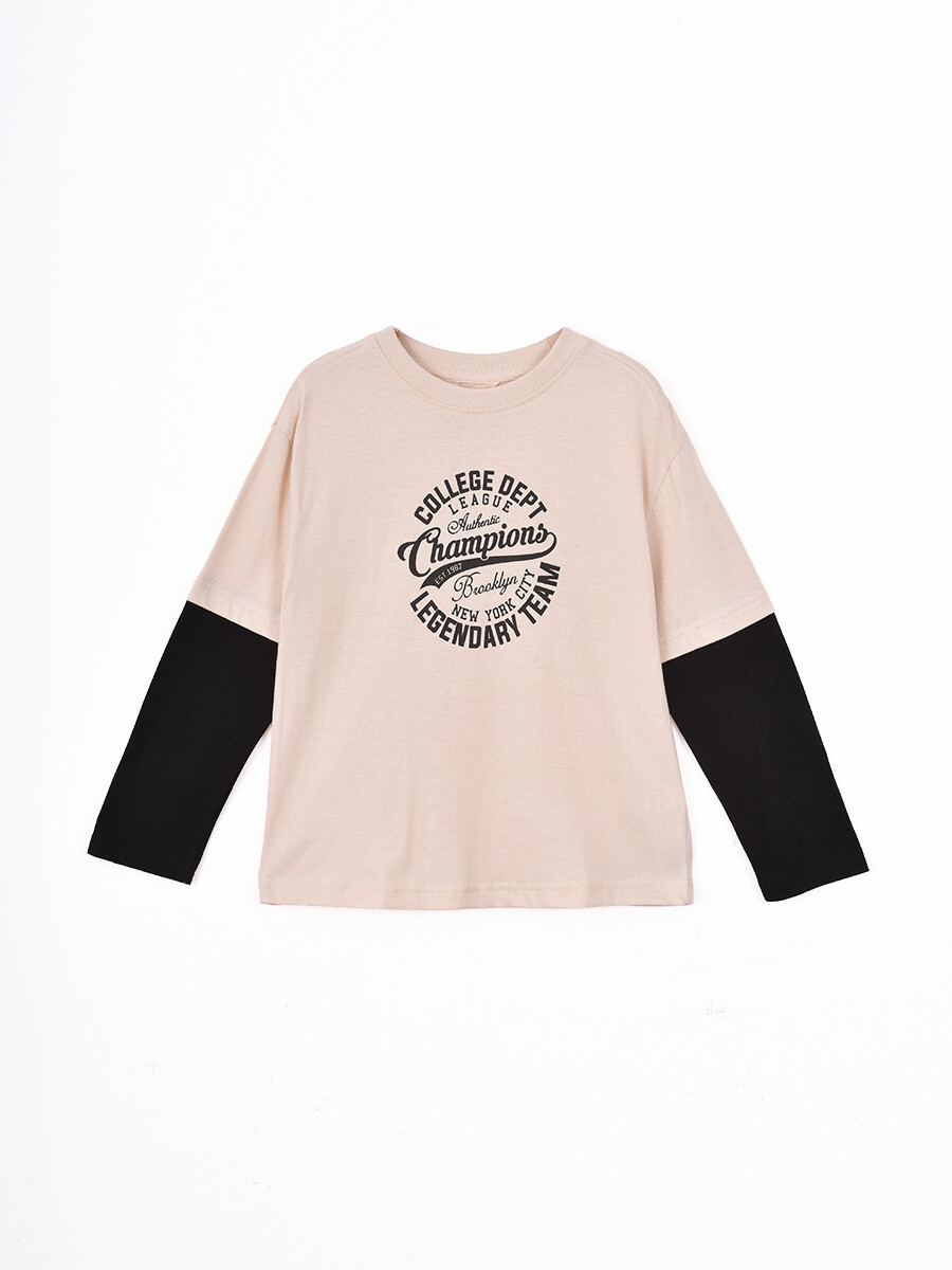 REMERA NATO PRINT - BEIGE 