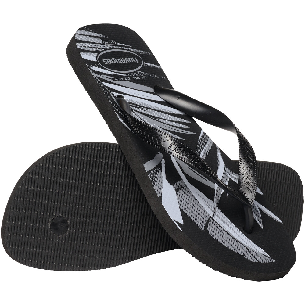 Sandalias Havaianas Aloha Hombre Negro/Negro/Gris