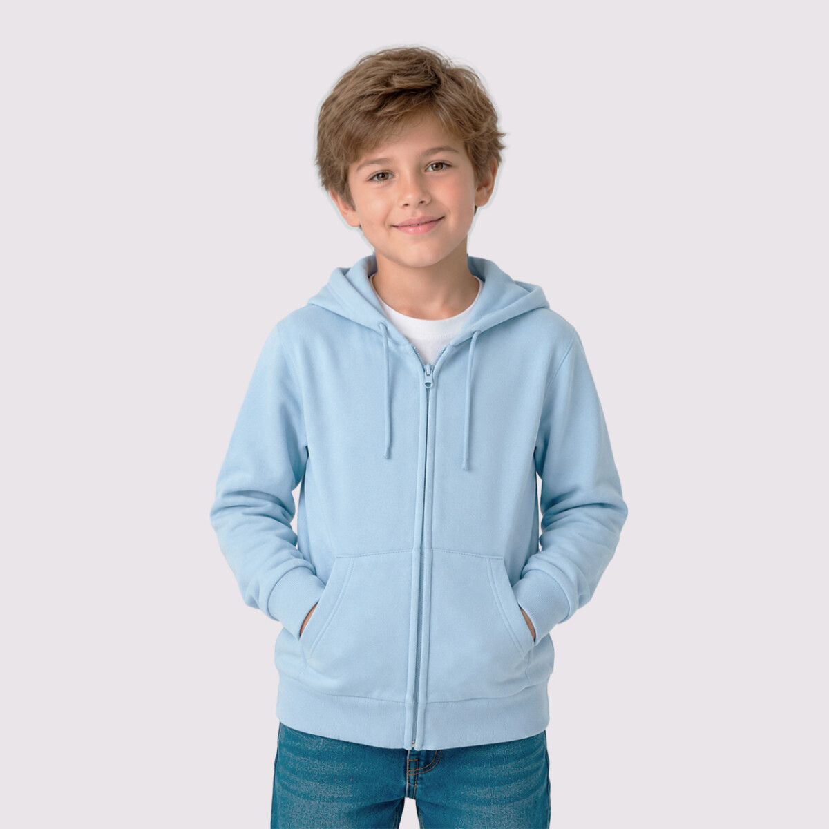 CAMPERA INFANTIL UNISSEX - CELESTE 
