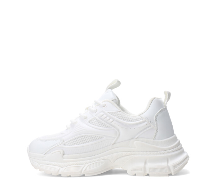 Championes de Mujer Miss Carol VESCOVO acordonado Blanco