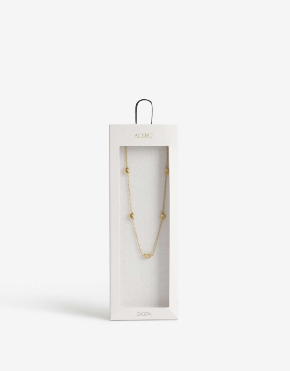 Collares Cortos Metal - Dorado 