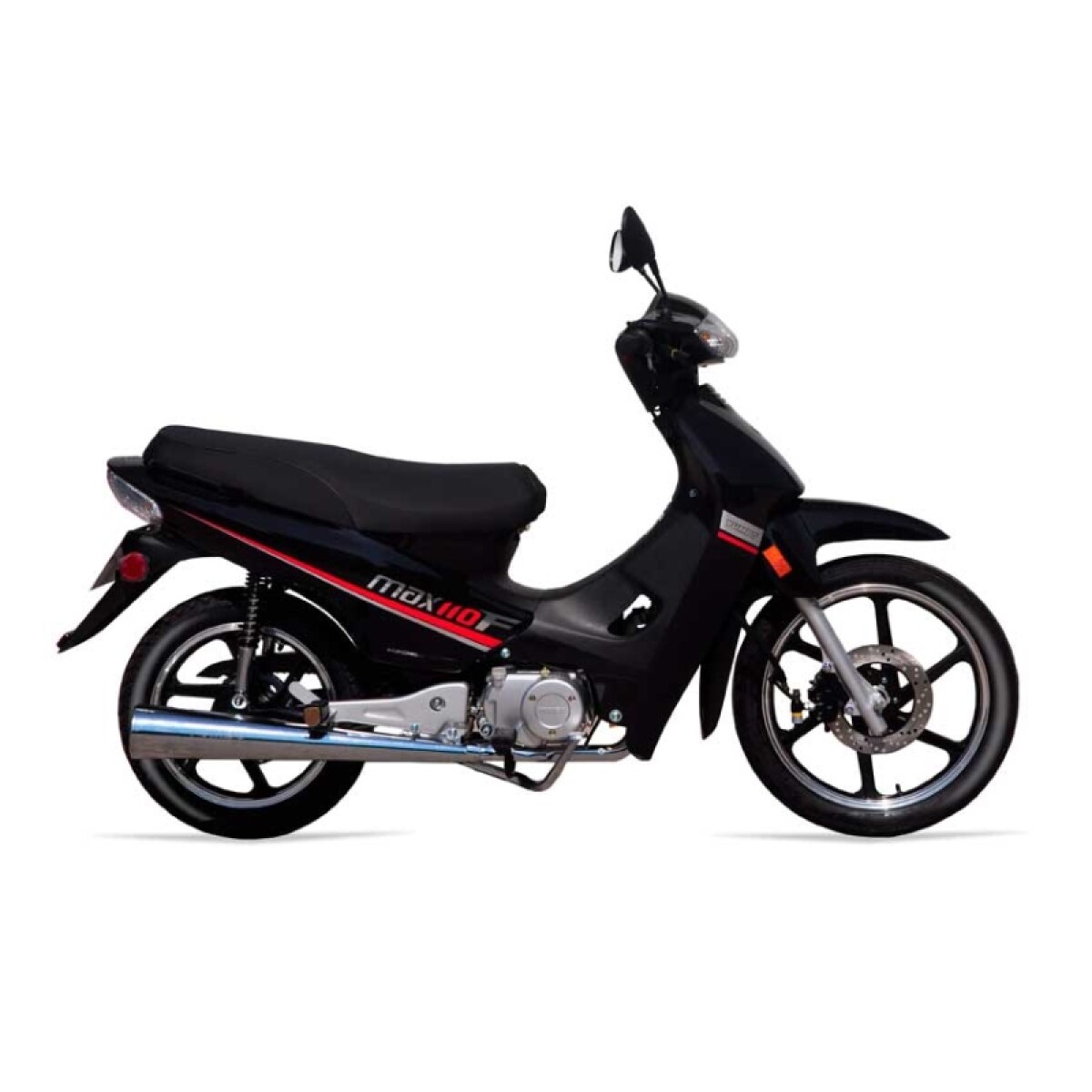 Moto Yumbo Cub Max110 F Llanta De Aleacion - Negro 