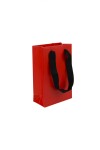 Bolsa cartulina laminada 10x05x15 cm ROJO