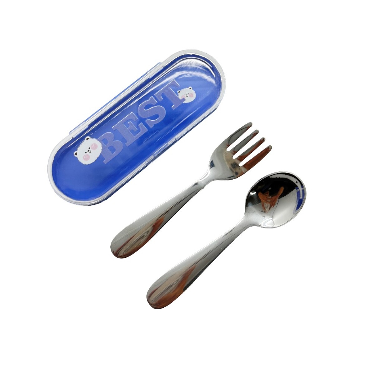 Cubiertos cartoons - azul 