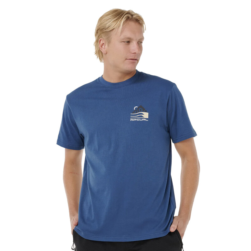 Remera Rip Curl Vaporcool Search Range - Azul Remera Rip Curl Vaporcool Search Range - Azul