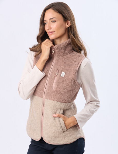 CHALECO DE SHERPA Rosado