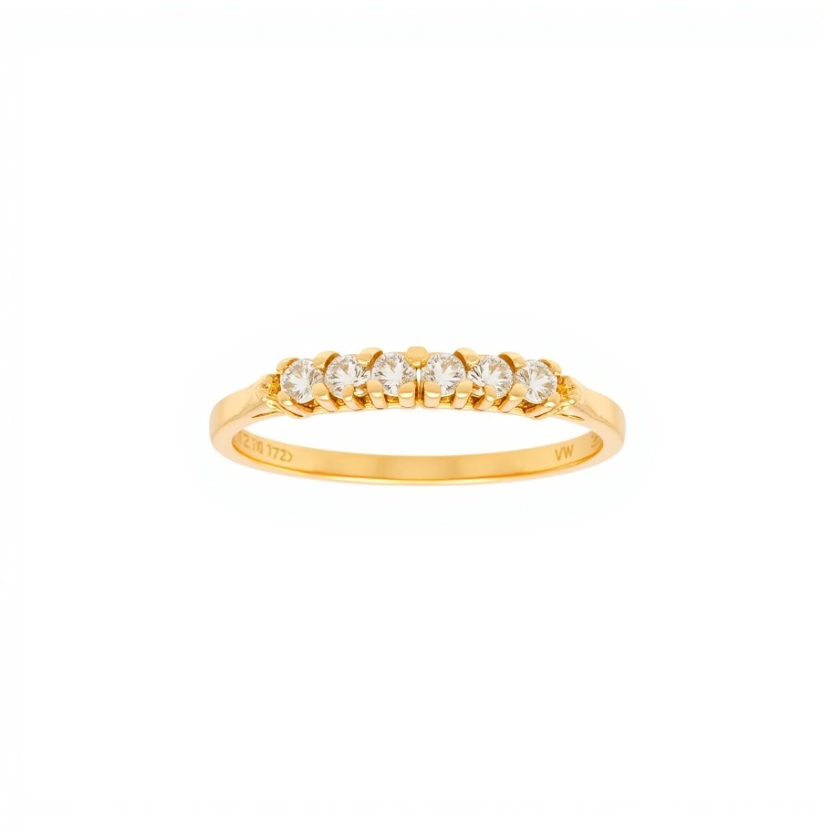 Anillo-Oro bajo-Piedra zirconia-AN8004 - conpiedra 