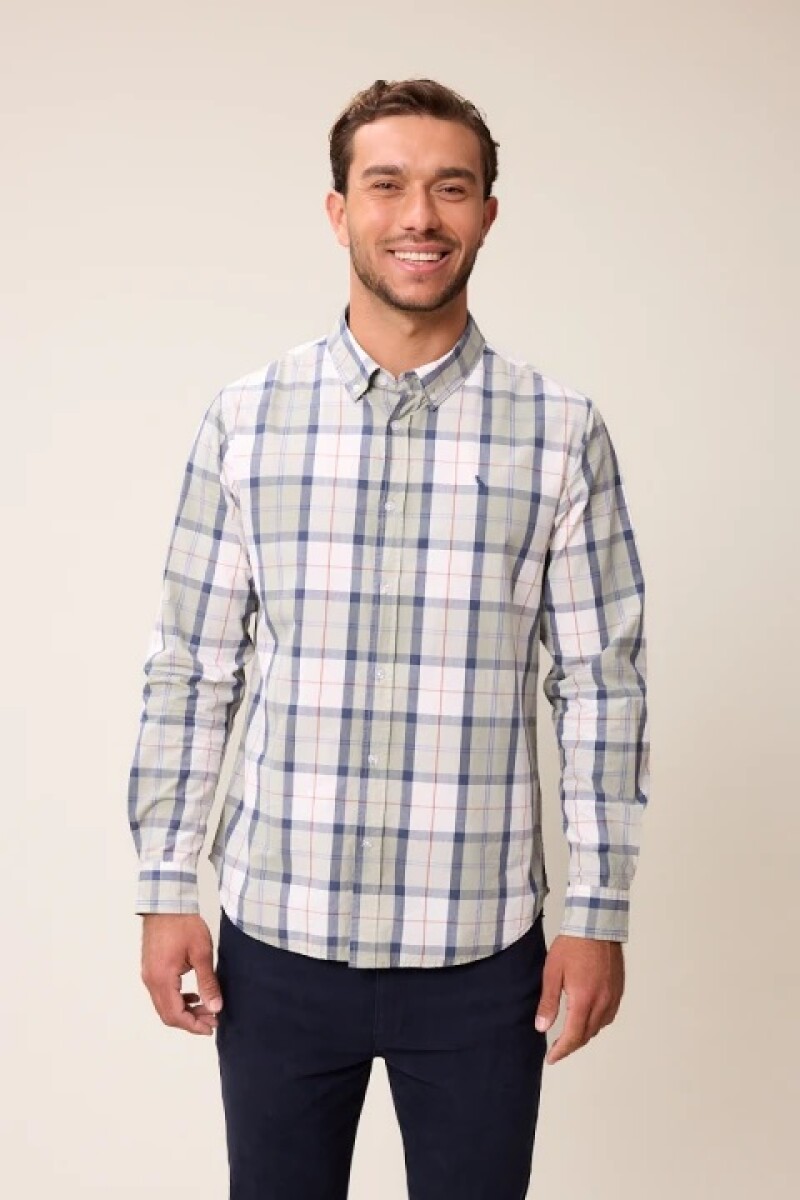 CAMISA POLANCO LURON - AZUL CUADR 