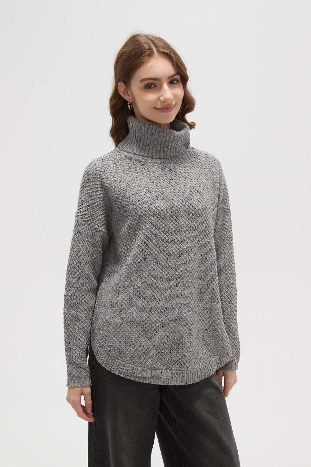 Polera Arsiega Gris Melange Medio