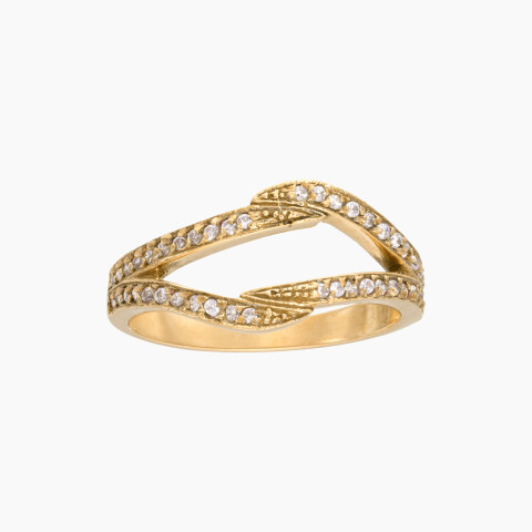 Anillo en oro 18K con circonias Anillo En Oro 18k Con Circonias