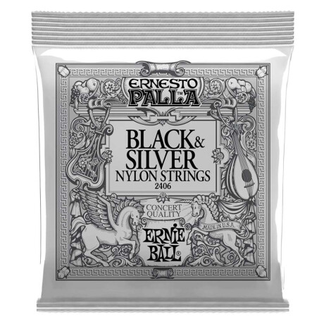 Encordado Clásica Ernie Ball E Palla Black Silver