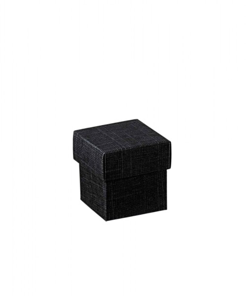 Caja+tapa 5x5x5 cm. - SETA NERO Caja+tapa 5x5x5 cm. - SETA NERO