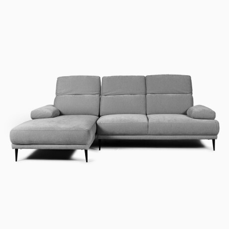 Rinconera Allegra- Tela Microfibra - Chaise Izquierdo 6686-7 Gris
