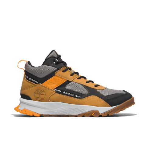 Botas Mid Lace Up Waterproof Hiking Hombre Wheat