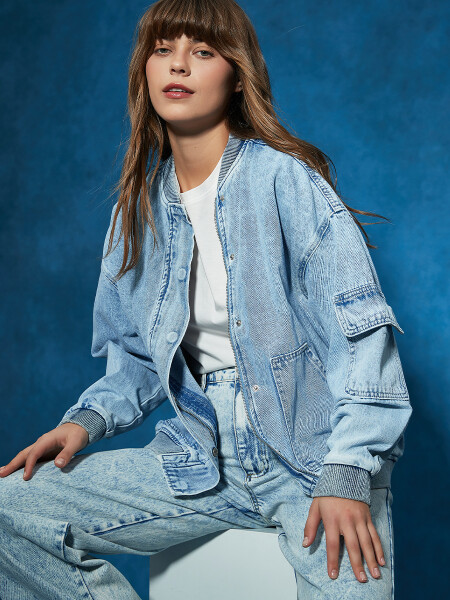 CAMPERA NOUR AZUL CLARO