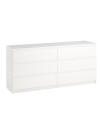 Cómoda TANGBJERG 3+3 cajones blanco Cómoda TANGBJERG 3+3 cajones blanco
