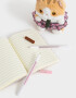Librería Sets Lúdico Set De Librería En Estuche De Pu Con Peluche, Cuaderno Y Lapiceras - Rosa Claro